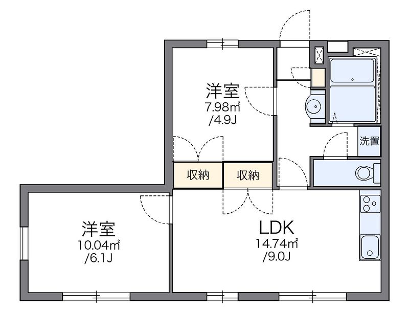 レオパレス翔 間取図
