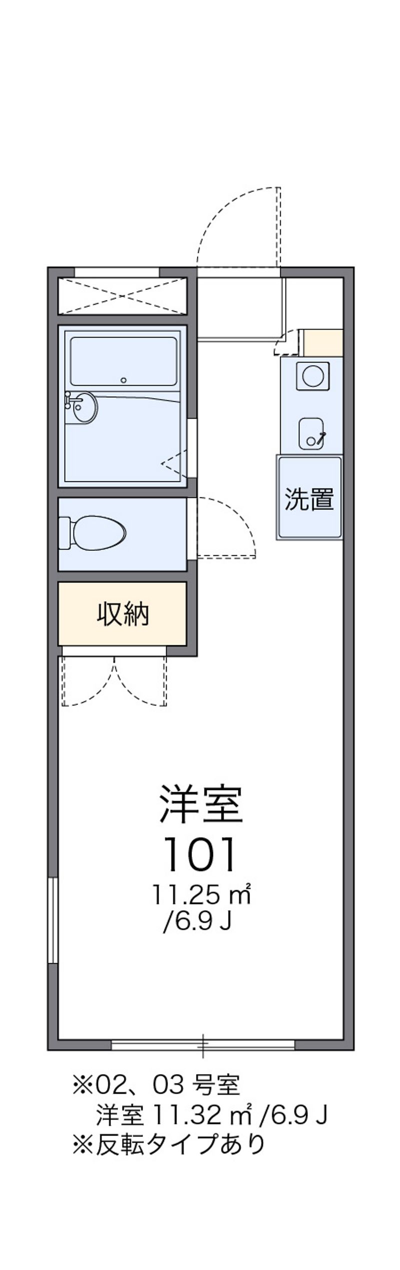レオパレスシャルマン北越谷Ⅱ 間取図