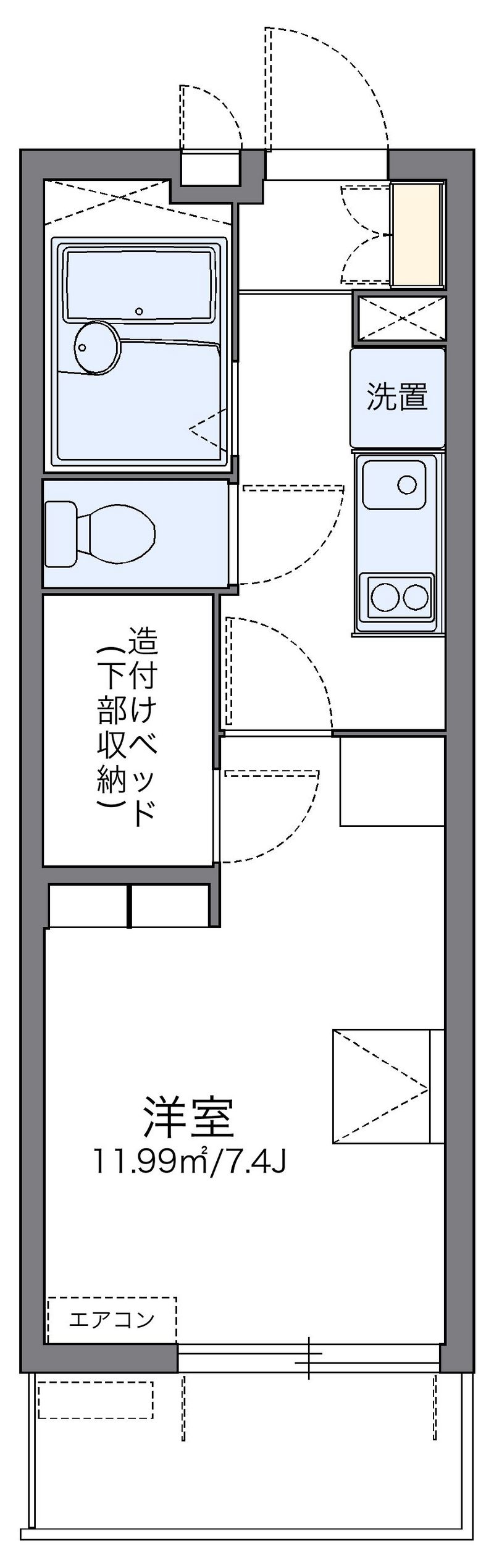 leopalace OKANISHI Floor plan