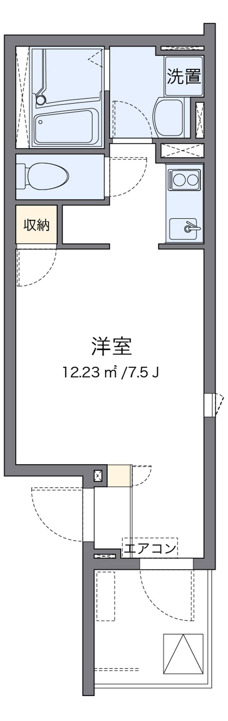 クレイノＹＵＩ 間取図