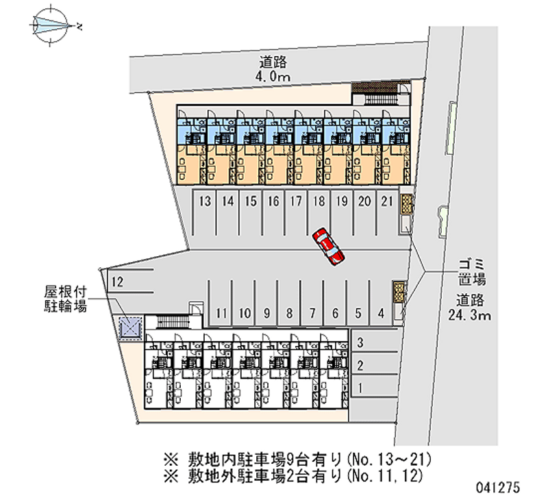 41275 Monthly parking lot