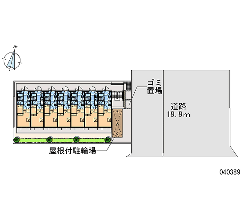 レオパレス大曽根駅前 区画図