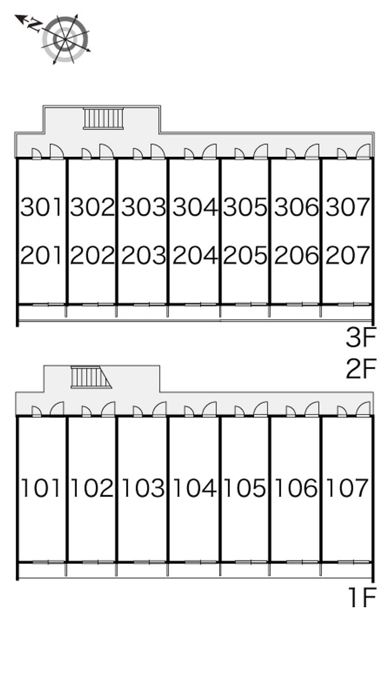レオパレス爽 間取り配置図