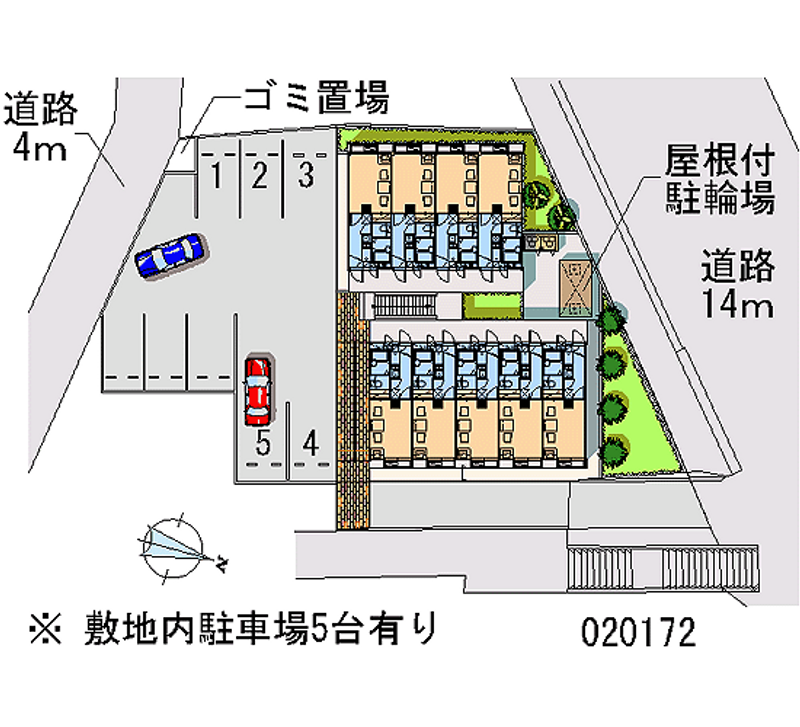 レオパレスアユウ 月極駐車場