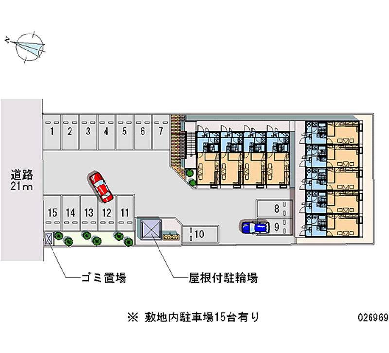 レオパレスエターナル 月極駐車場