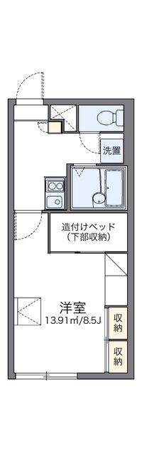 レオパレスコアハイツ 間取り図