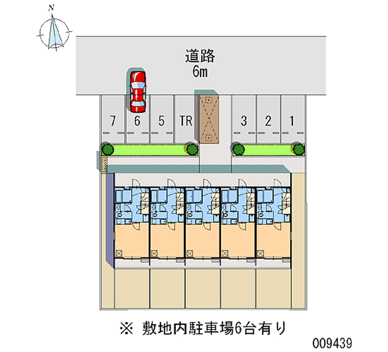 レオパレスピュアベリー 月極駐車場