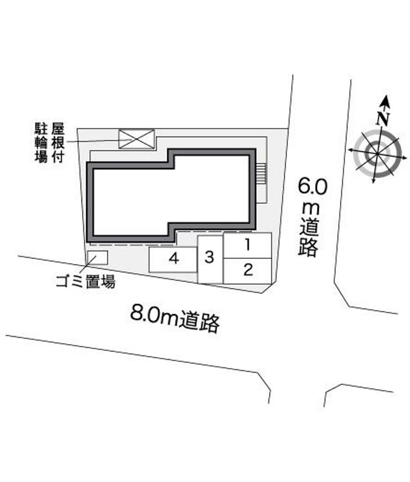 レオパレス足原 配置図