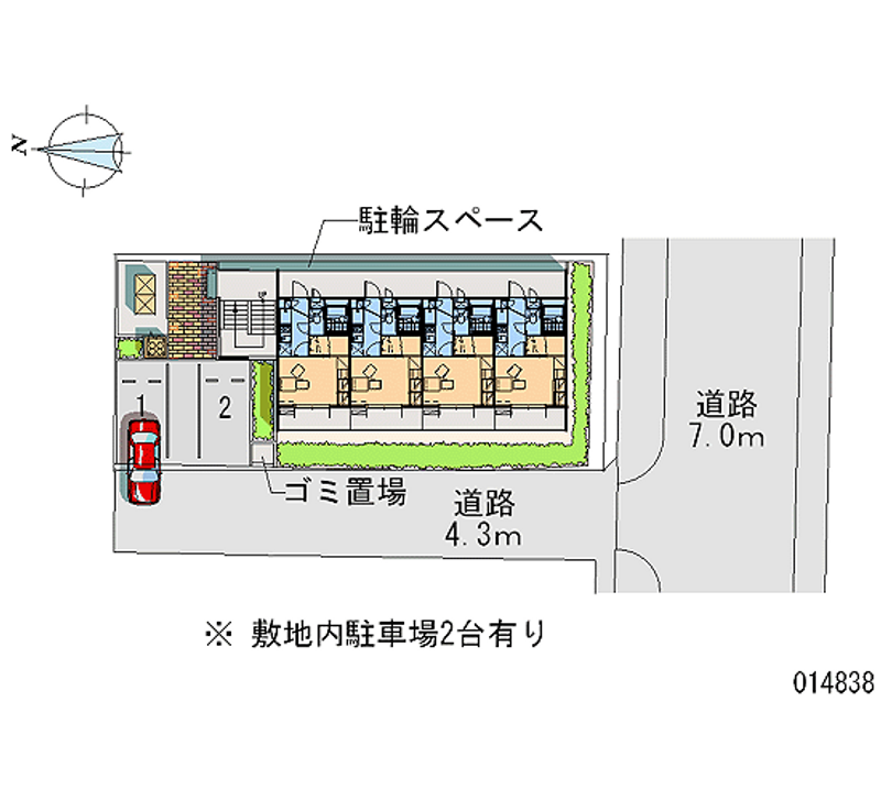 レオパレスｍｅｒｖｅｉｌｌｅ 月極駐車場