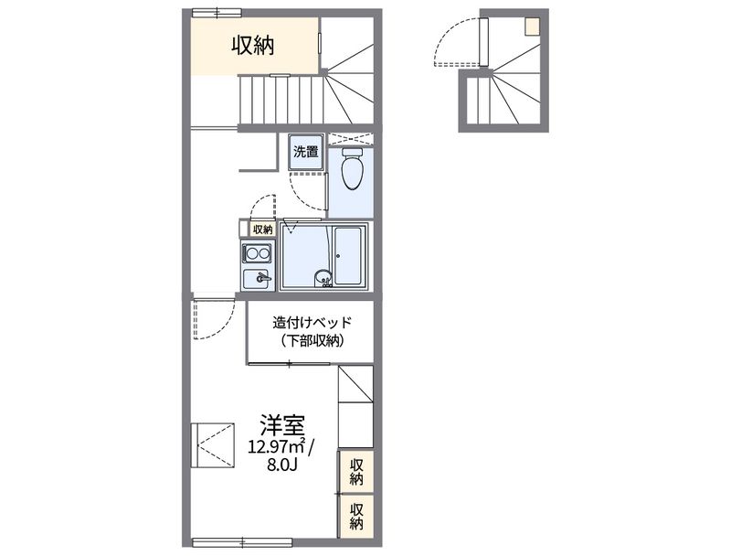 レオパレスアサガオ 間取図