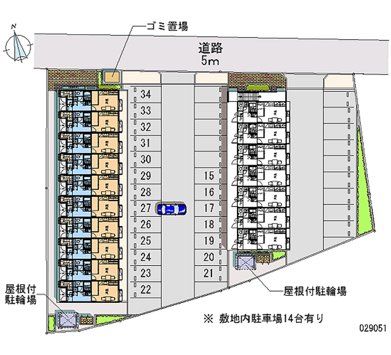 レオパレスグリーンハイツ平内Ａ 月極駐車場