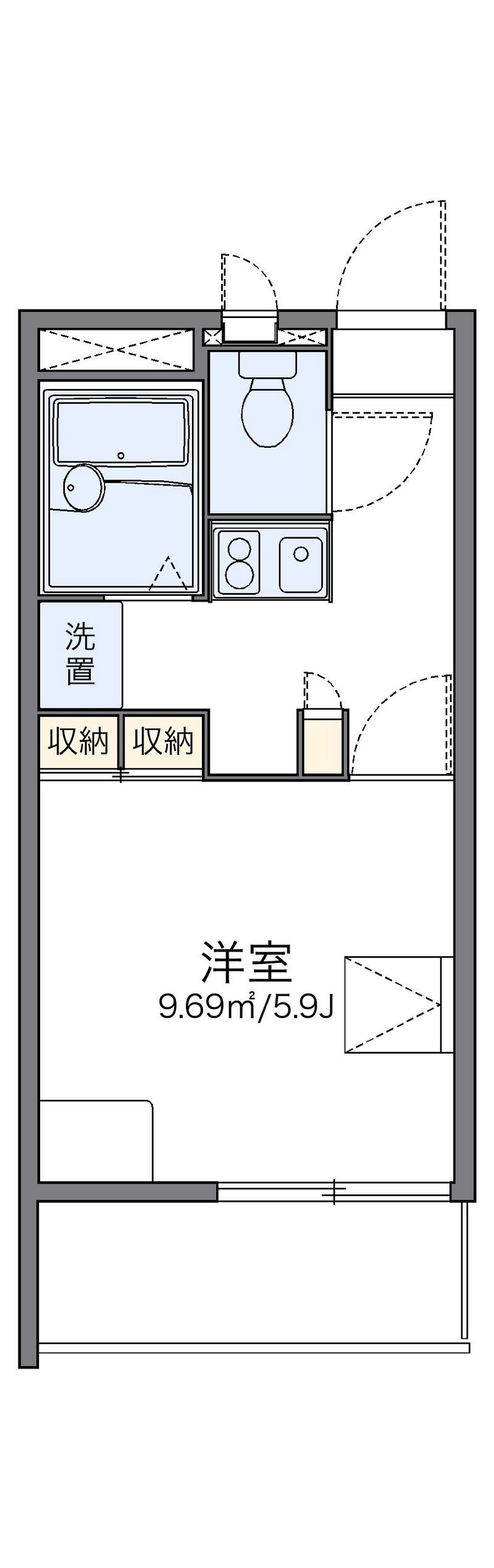 レオパレス華Ⅱ 間取図