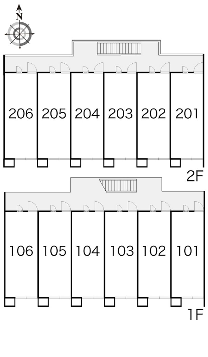 レオパレス椿 間取配置図