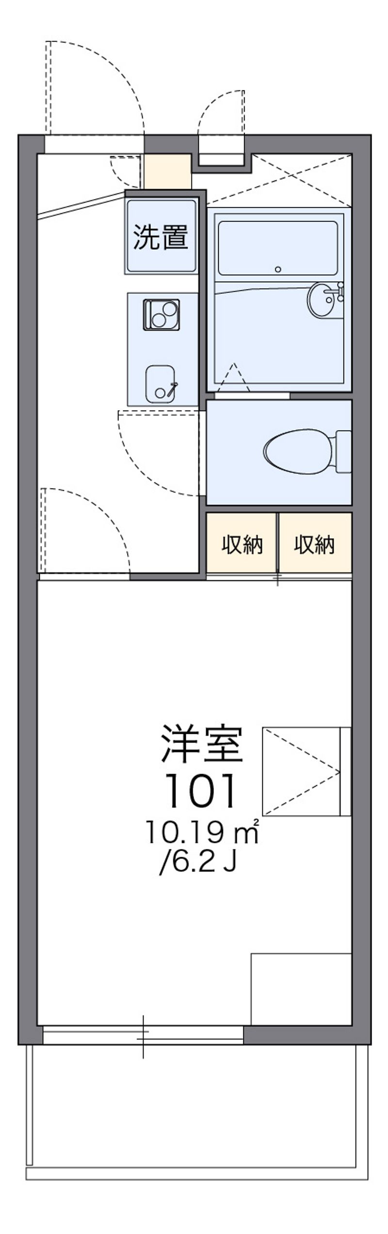 レオパレス青葉丘 間取図