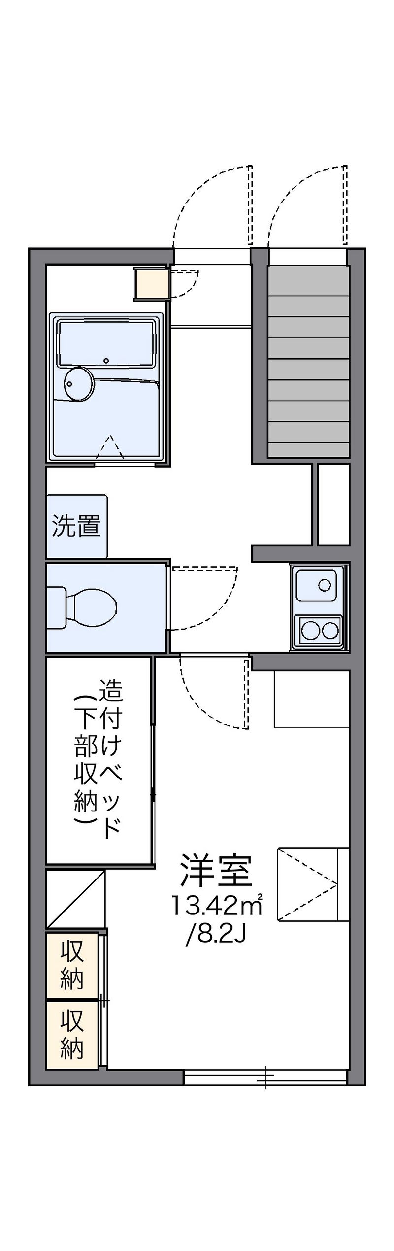 レオパレス矢崎 間取図