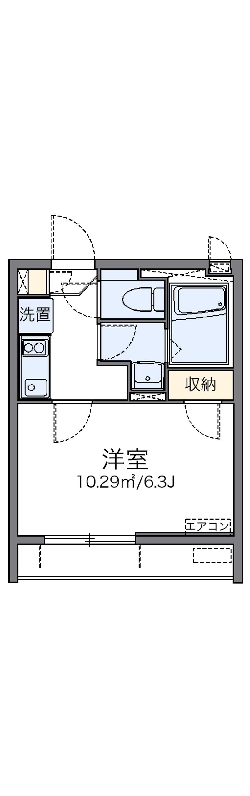 レオパレスＡｒｋ　ＫＵＭＡＮＯＭＡＥ 間取り