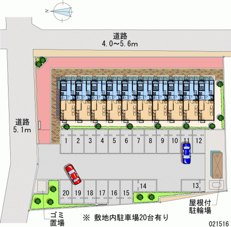 21516 Monthly parking lot