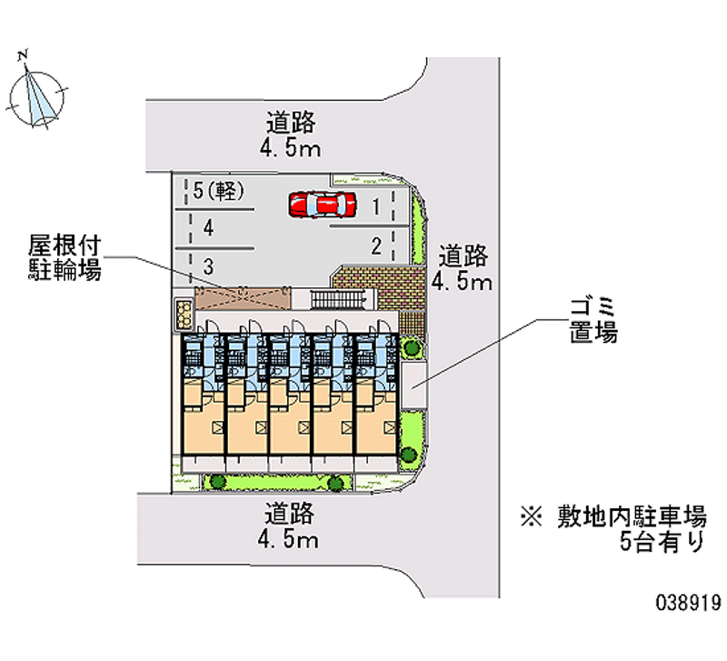 レオパレスリライズ淀の原 月極駐車場