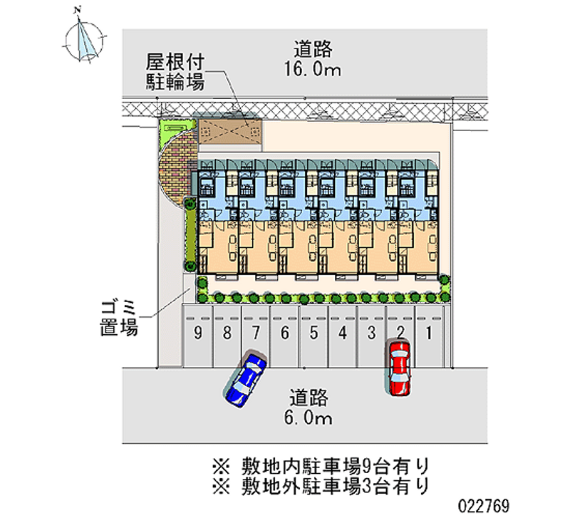 レオパレスサンモリッツ 月極駐車場