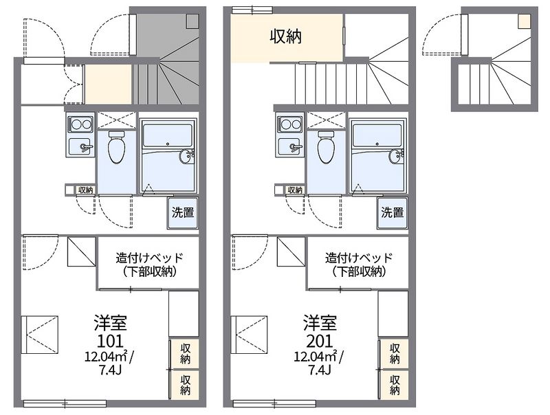 レオパレス坂西 間取図