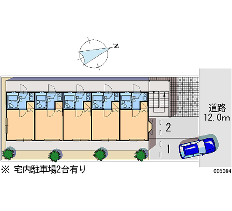 レオパレス芝町 区画図