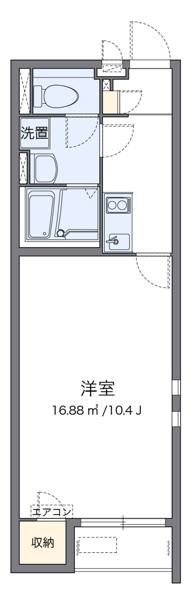クレイノ拾五 間取図