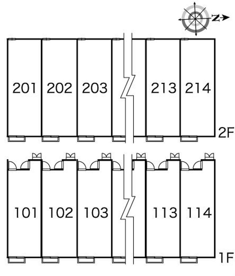 レオパレスゼフィール２８ 間取配置図