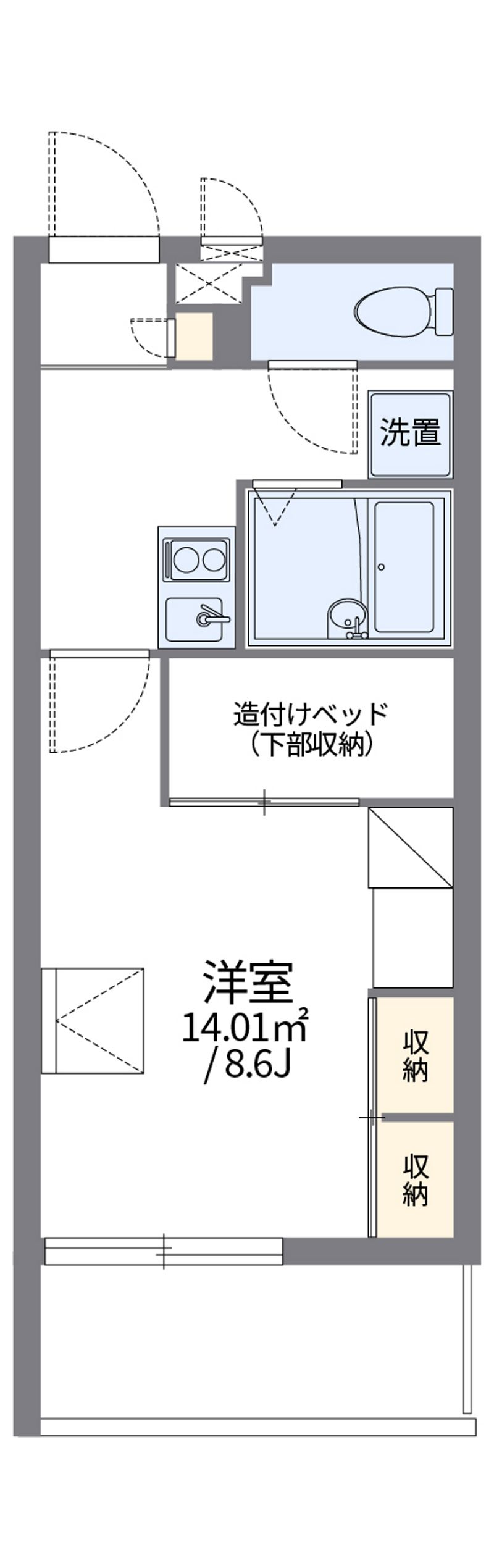 レオパレス美らシティ津波 間取図