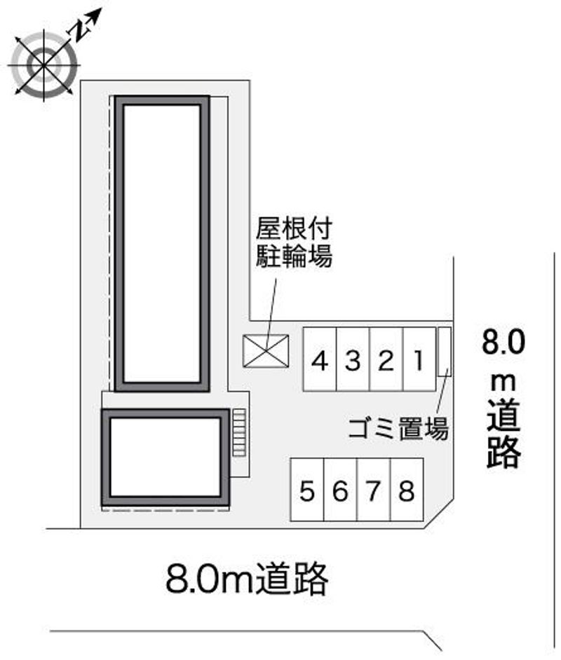 レオパレスくるみの木 配置図