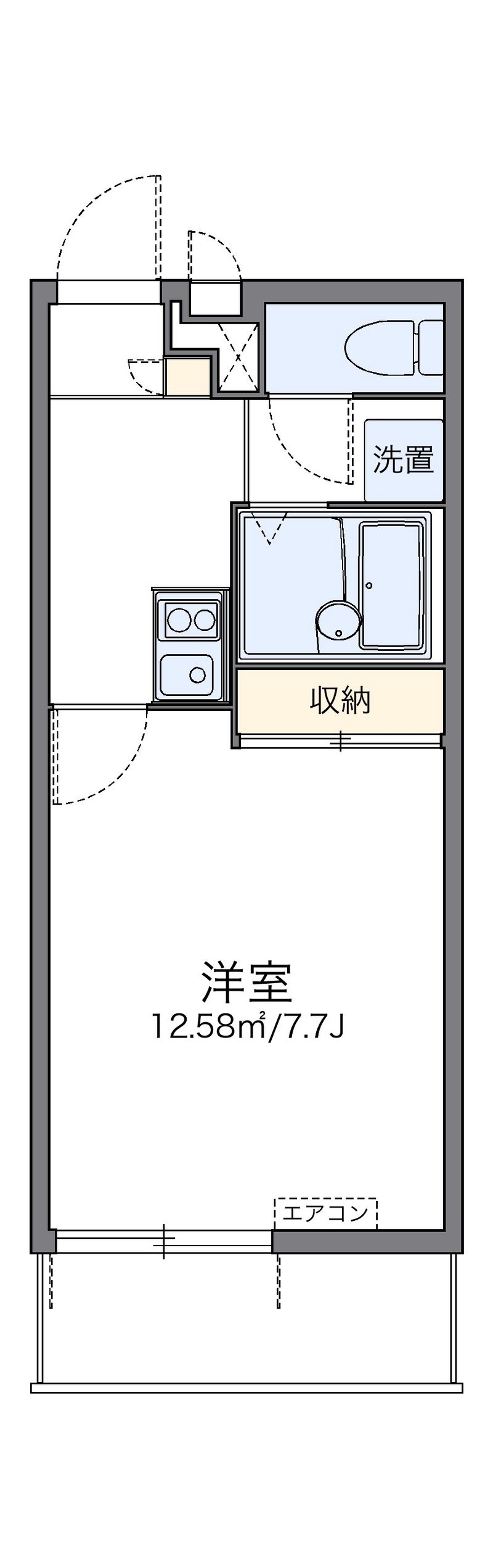 レオパレスミツハウス　ペンタ 間取図