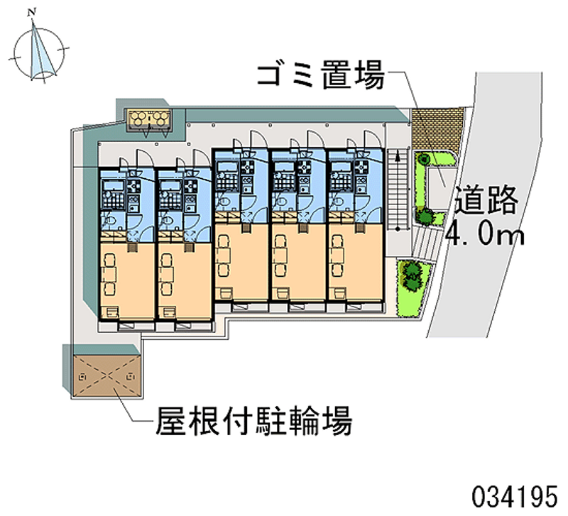レオパレス大内越 区画図