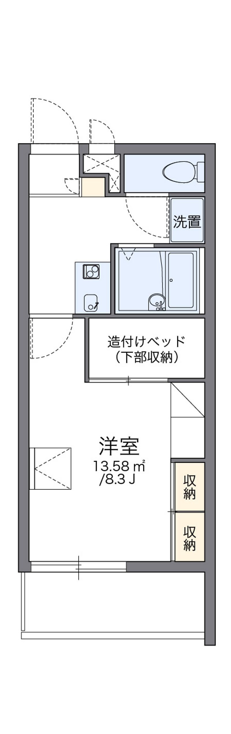レオパレスビュートラスト 間取図