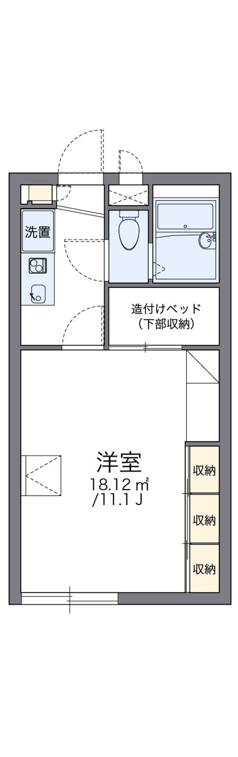 レオパレスフォレストヴィラ 間取図