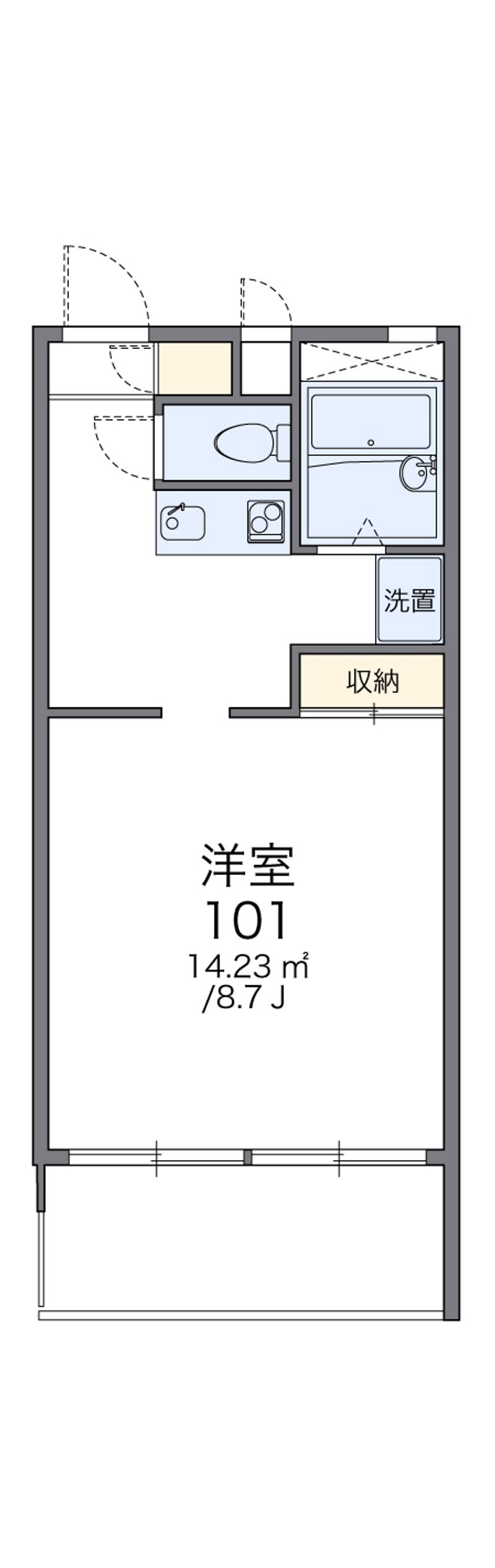 レオパレスＰｅａｌ　Ｓｑｕａｒｅ 間取図