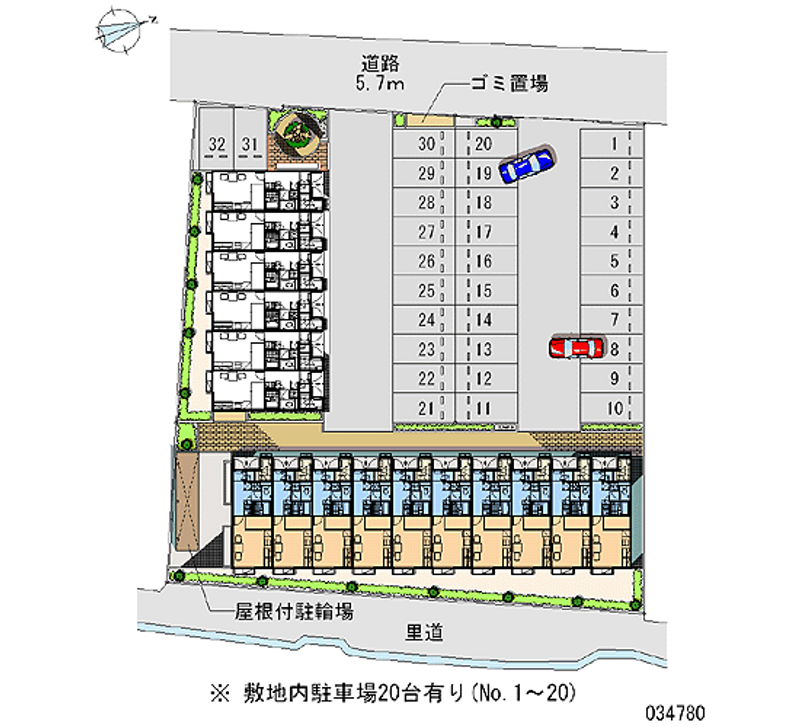 34780 Monthly parking lot