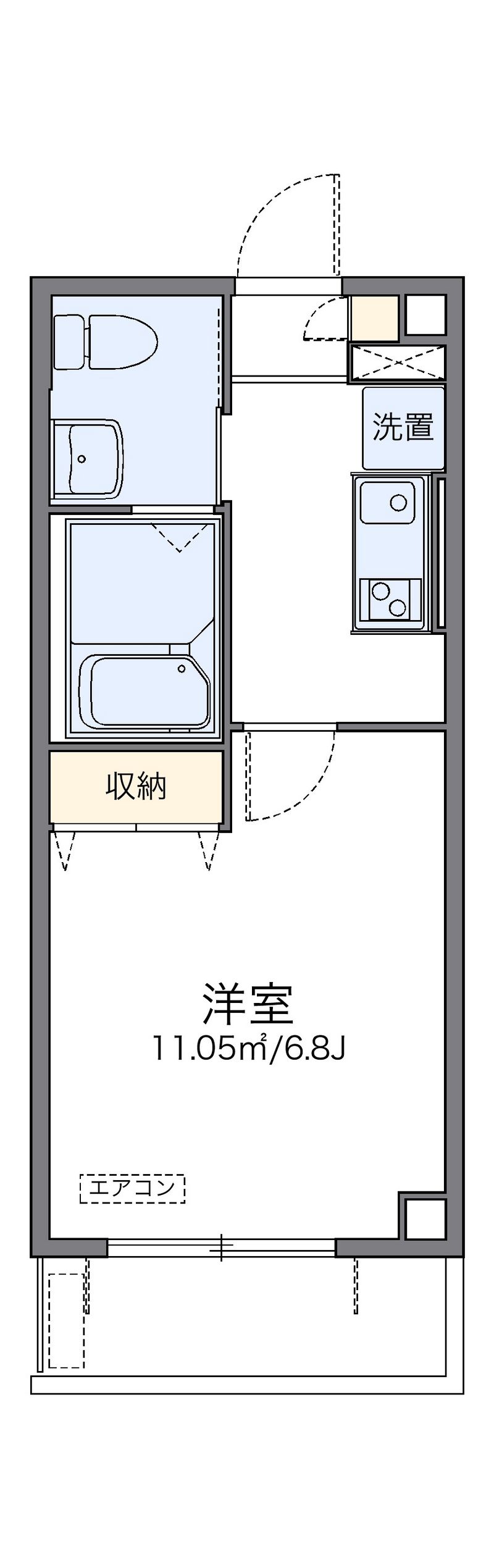 レオパレス香行苑１号 間取図