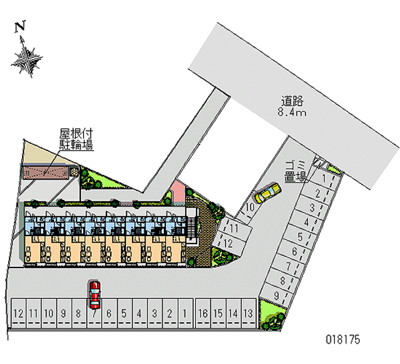 レオパレス東中津 月極駐車場