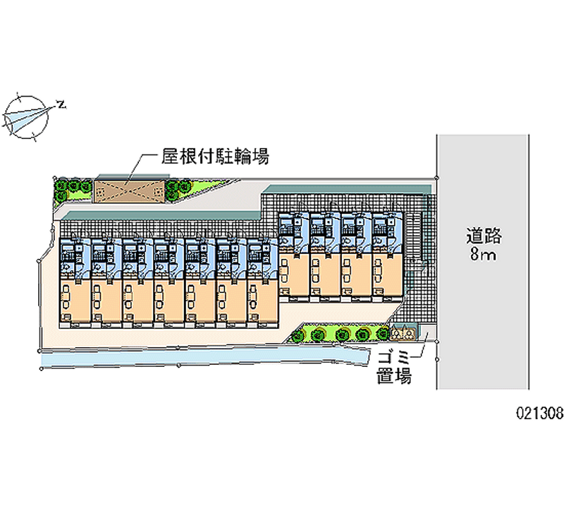 レオパレスレーブカルチェ 区画図