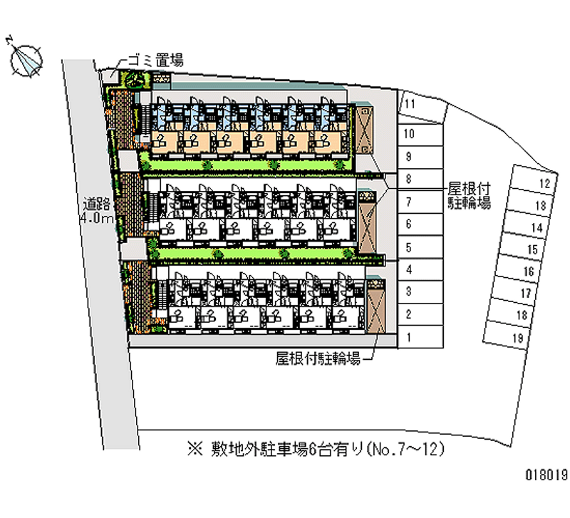 18019 Monthly parking lot