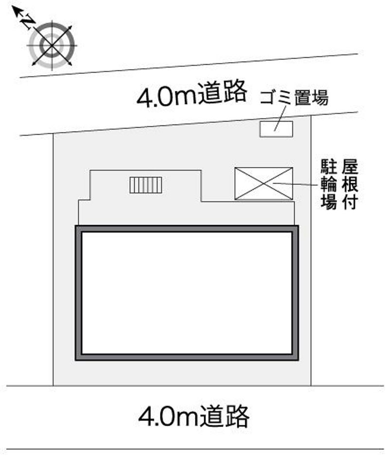 レオパレスレイルサイド高根台 配置図