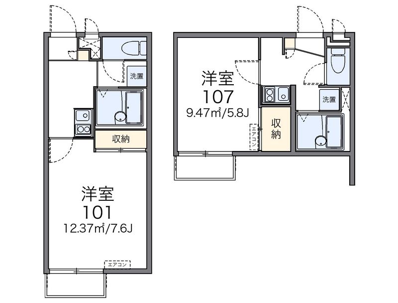 レオパレス三田 間取図