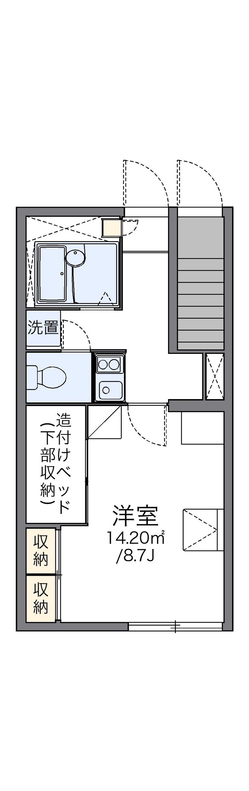 レオパレスウィル５５ 間取図