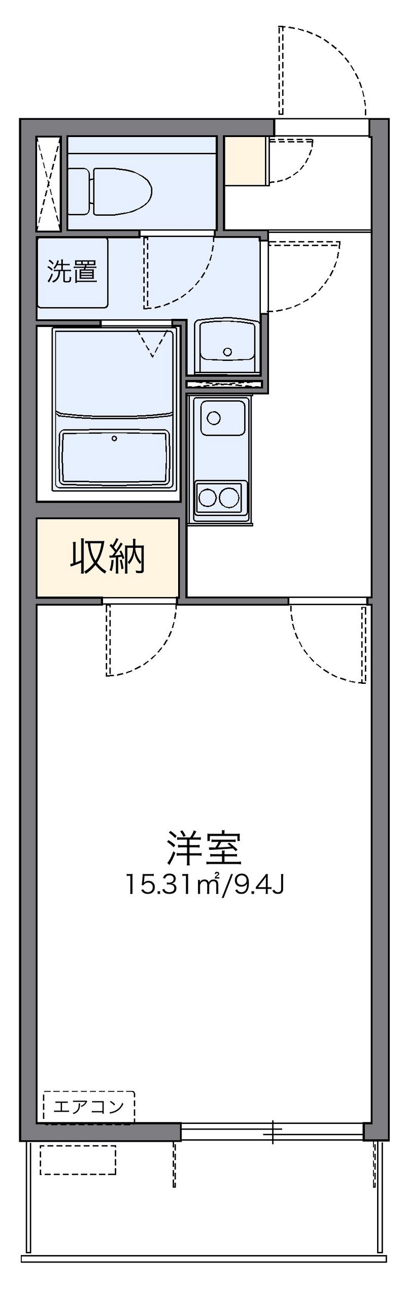 レオネクスト新城 間取図