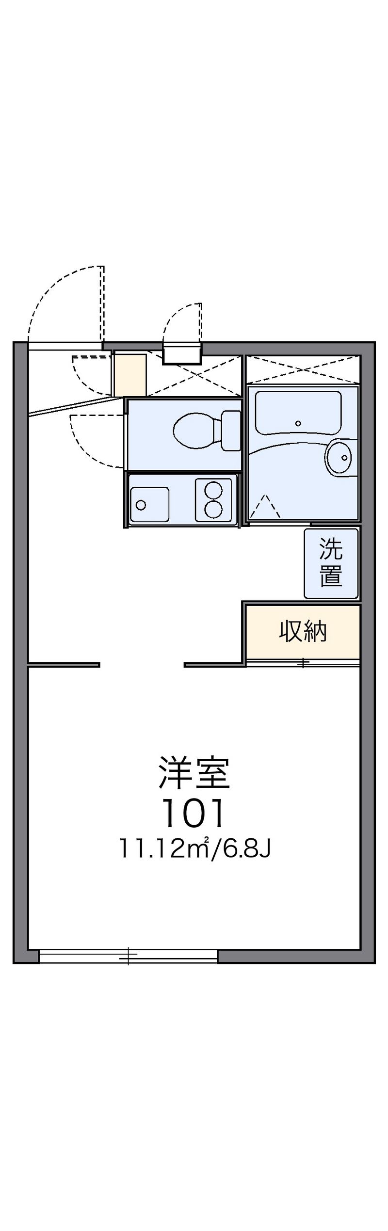 レオパレスＭＩＹＵＫＩ 間取図