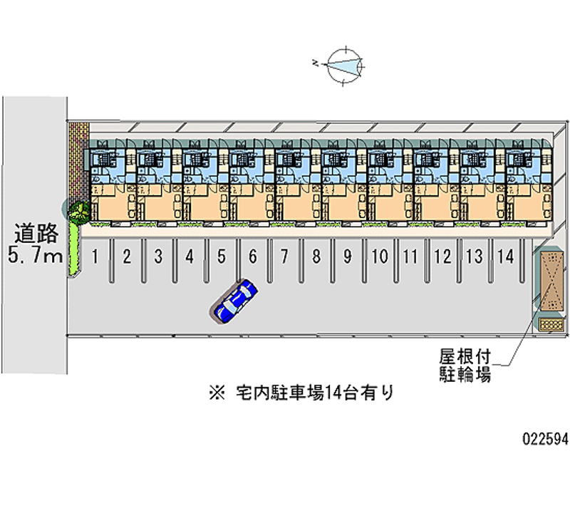 22594 Monthly parking lot