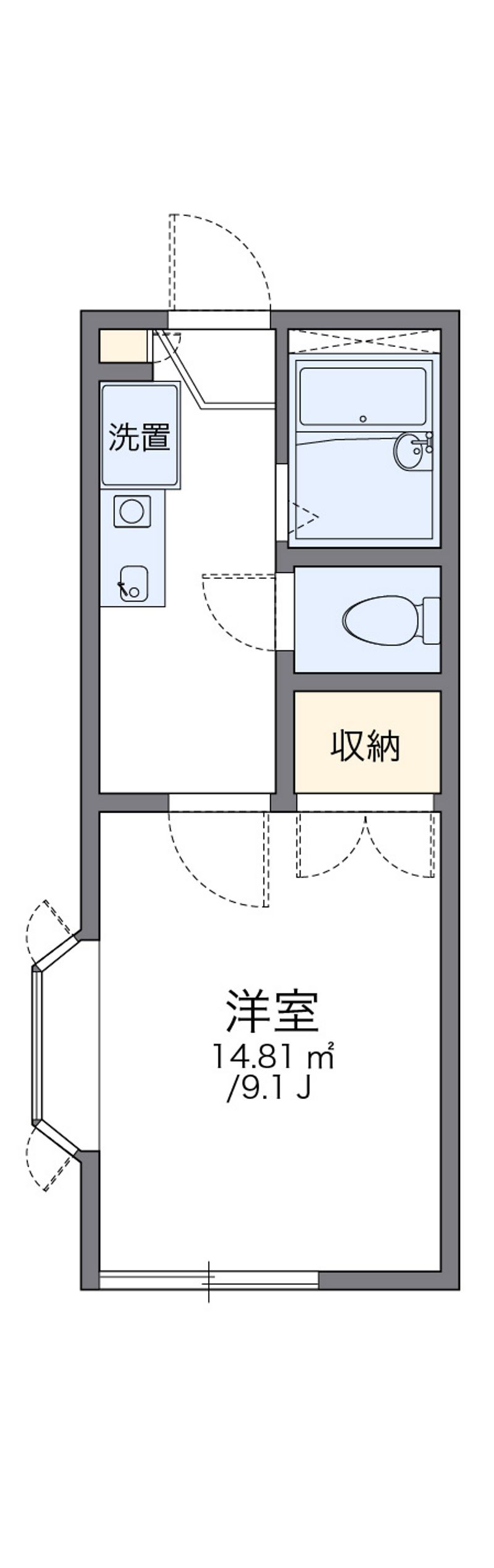 レオパレスシャルマンコートⅡ 間取図
