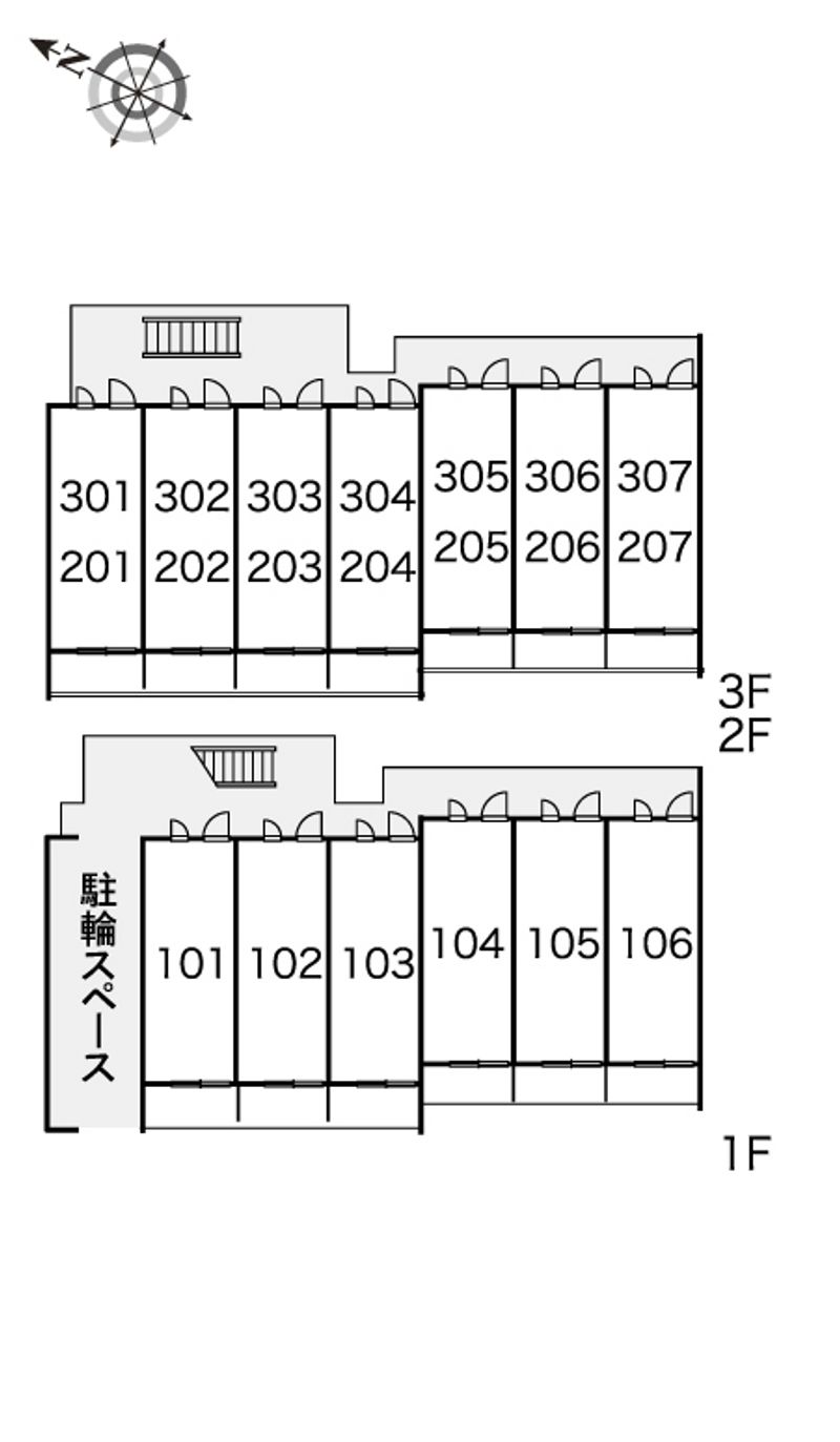 レオパレスＹＵＭＥＮＯ 間取配置図