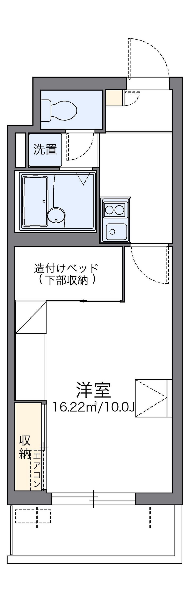 レオパレスパルコートＤ 間取図