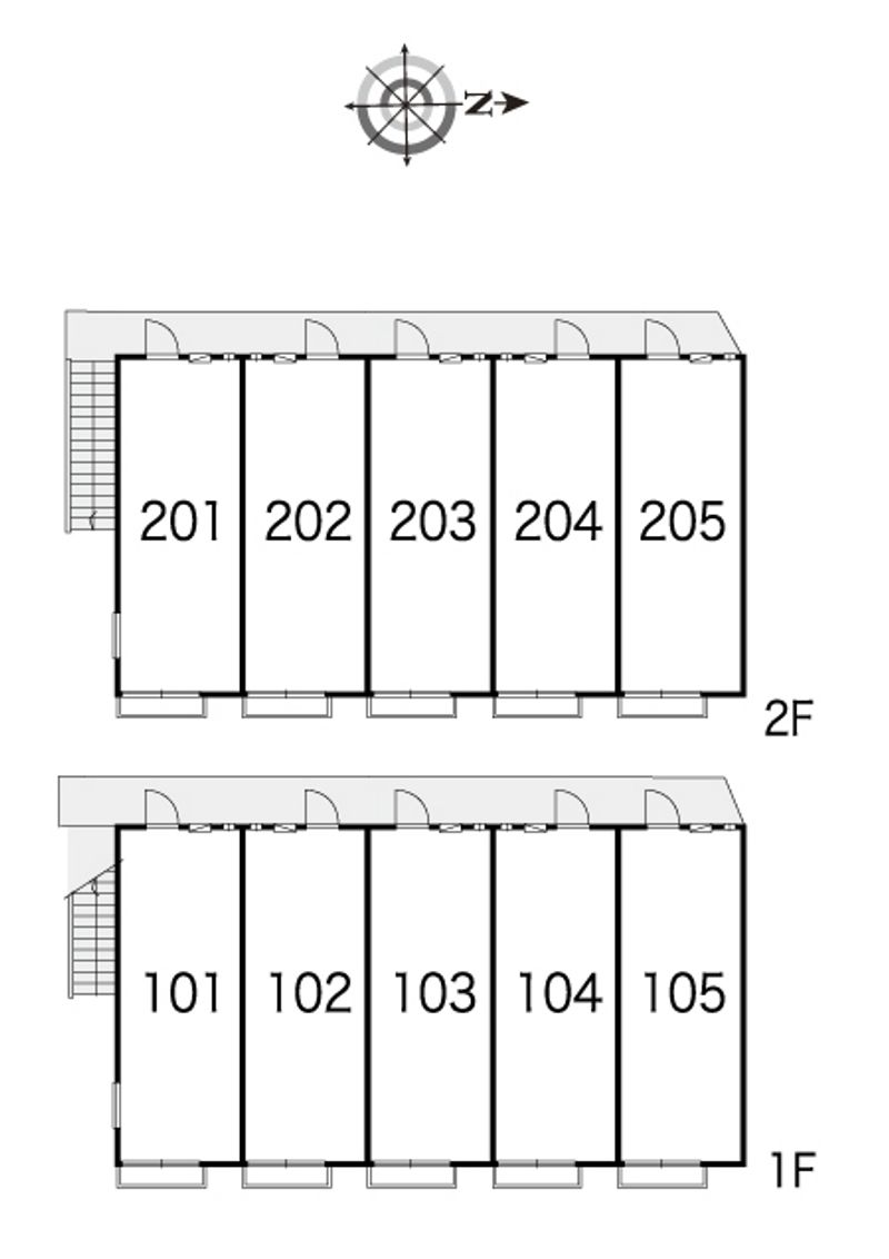 レオパレス童夢 間取り配置図