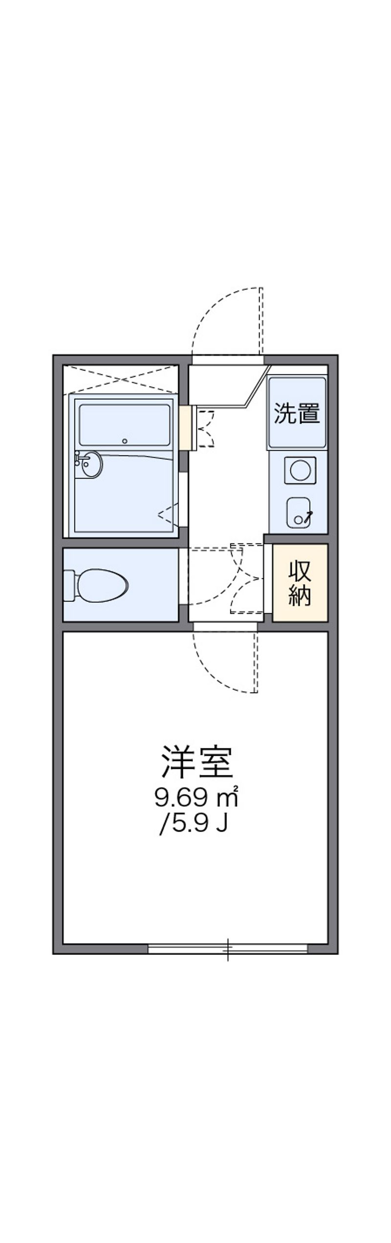 レオパレス伊勢崎第２ 間取り